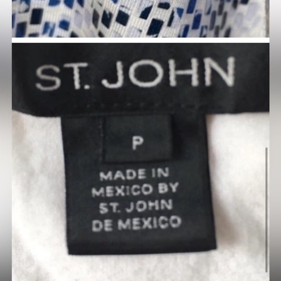 St. John | Black Label Silver Blue Glass Sequin Tank Top. Size Petite. Gorgeous! - Picture 4 of 6